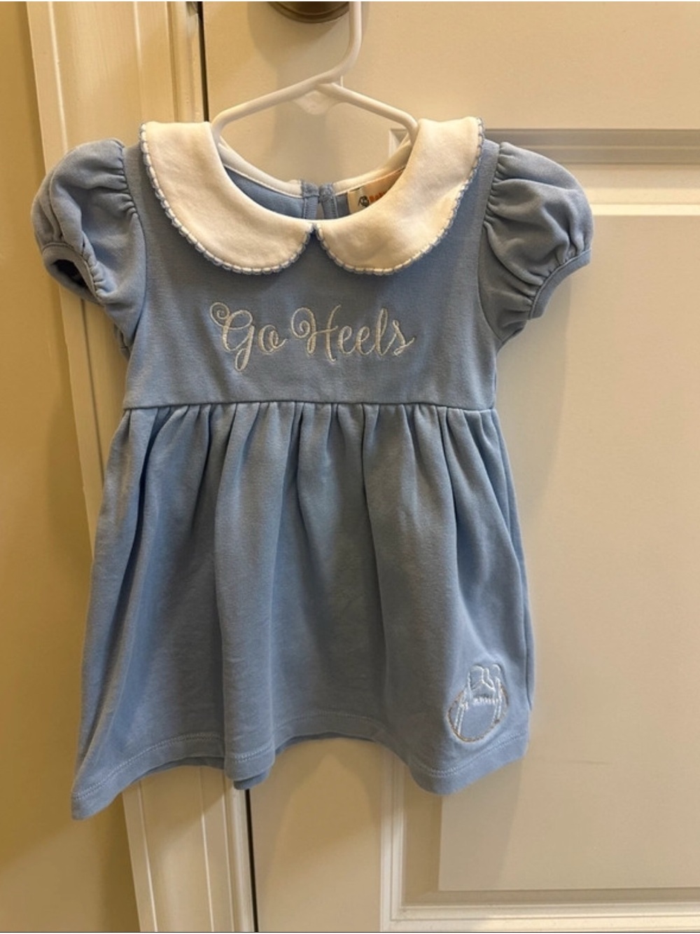UNC carolina tar heels dress, 12m